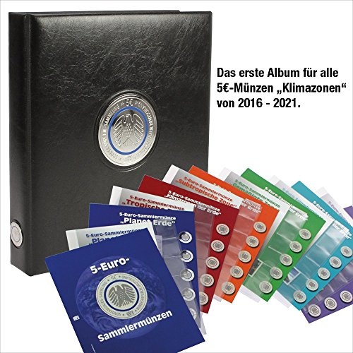 Preisvergleich Produktbild Münzalbum für 5 -Münzen - Planet Erde