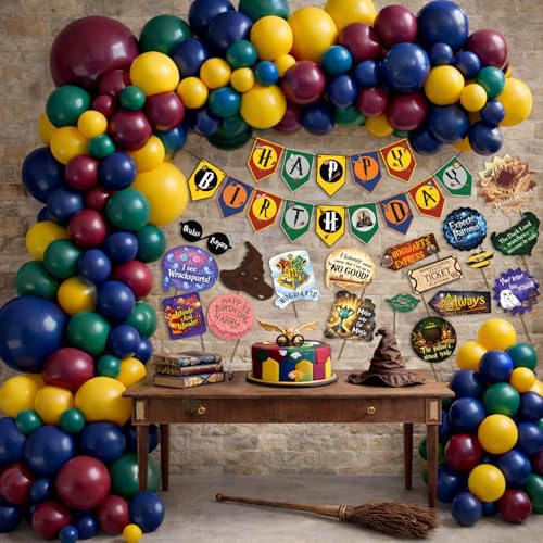 Image of Party Propz Happy Birthday Decoration Kit - 85Pcs Theme Birthday Decoration Items for Kids, Happy Birthday Balloon Decoration Kit, Birthday Banner and Birthday Props for Boys & Girls (Cardstock,Latex)