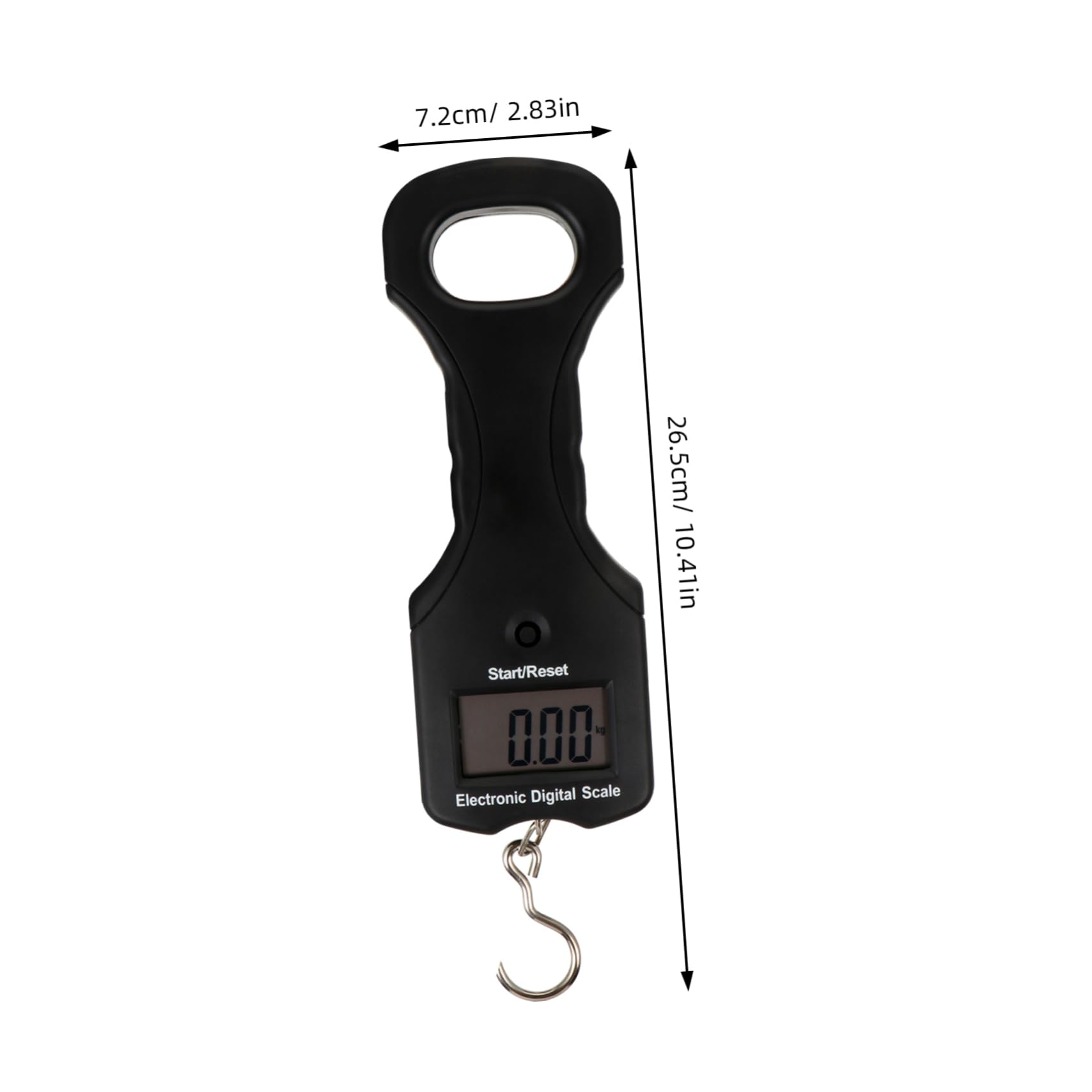 Báscula Portátil de Equipaje Digital 30kg Negra de Plástico