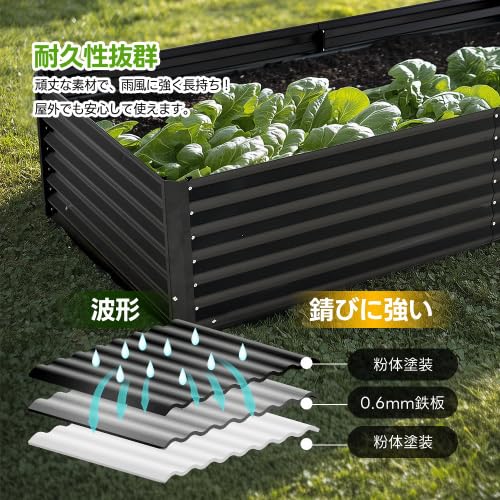 Amazon.co.jp: BTM レイズドベッド ガーデンベッド L200×W100×H40cm