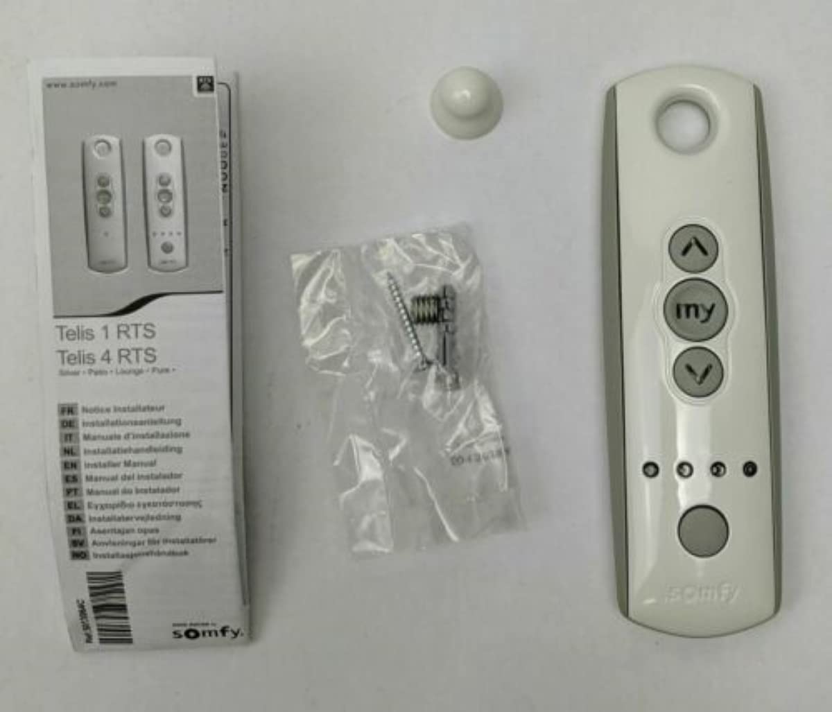 Somfy Telis 4 RTS – Telecomando Da Esterno 5 Canali (1810645) Per Tende Da Sole, Tapparelle E Dispositivi RTS, Resistente All'Acqua