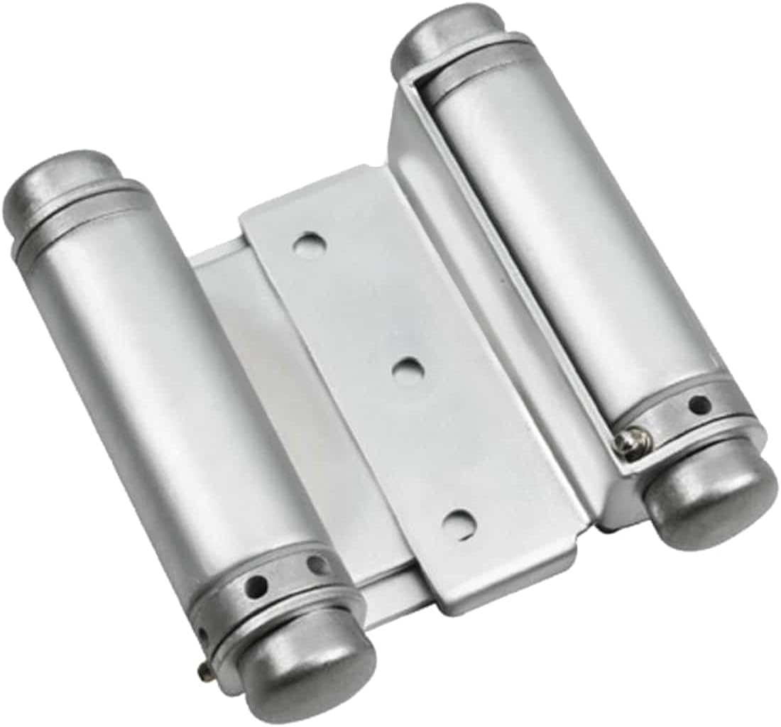 Rok Hardware Double Action Steel Spring Hinge Satin Chrome (Set of 2)