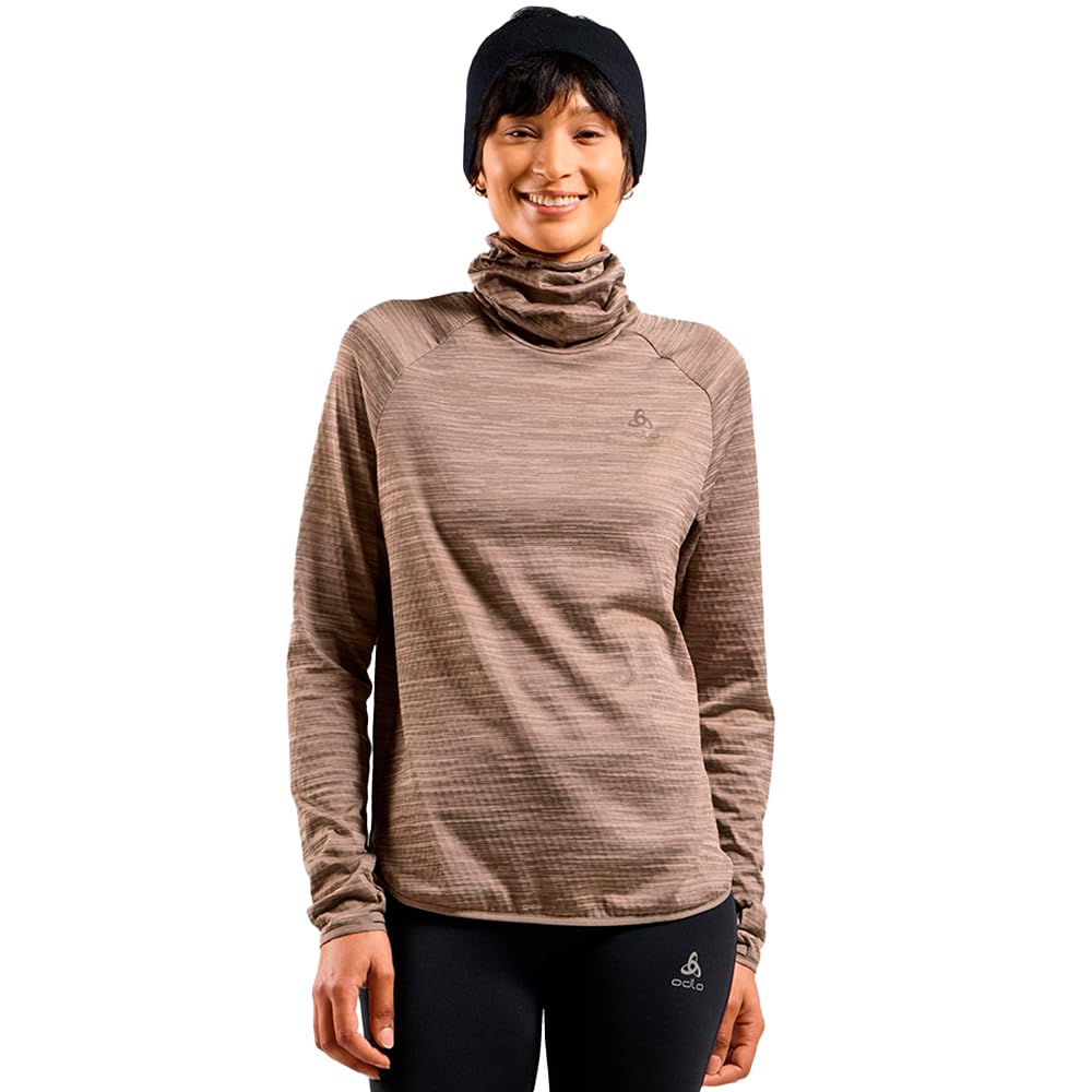 Odlo Essential Thermal Mid Layer Camiseta de Running Mujeres Misty Lilac Melange
