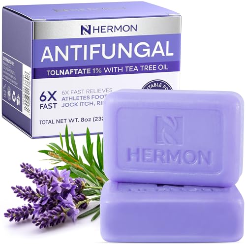 Hermon Antifungal Soap with Tea Tree Oil: Antifungal Bar Soothing Care & Relief of Itchy for