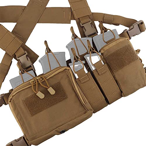 Chaleco táctico de asalto 500D Molle Multicam con múltiples bolsillos ajustables 5