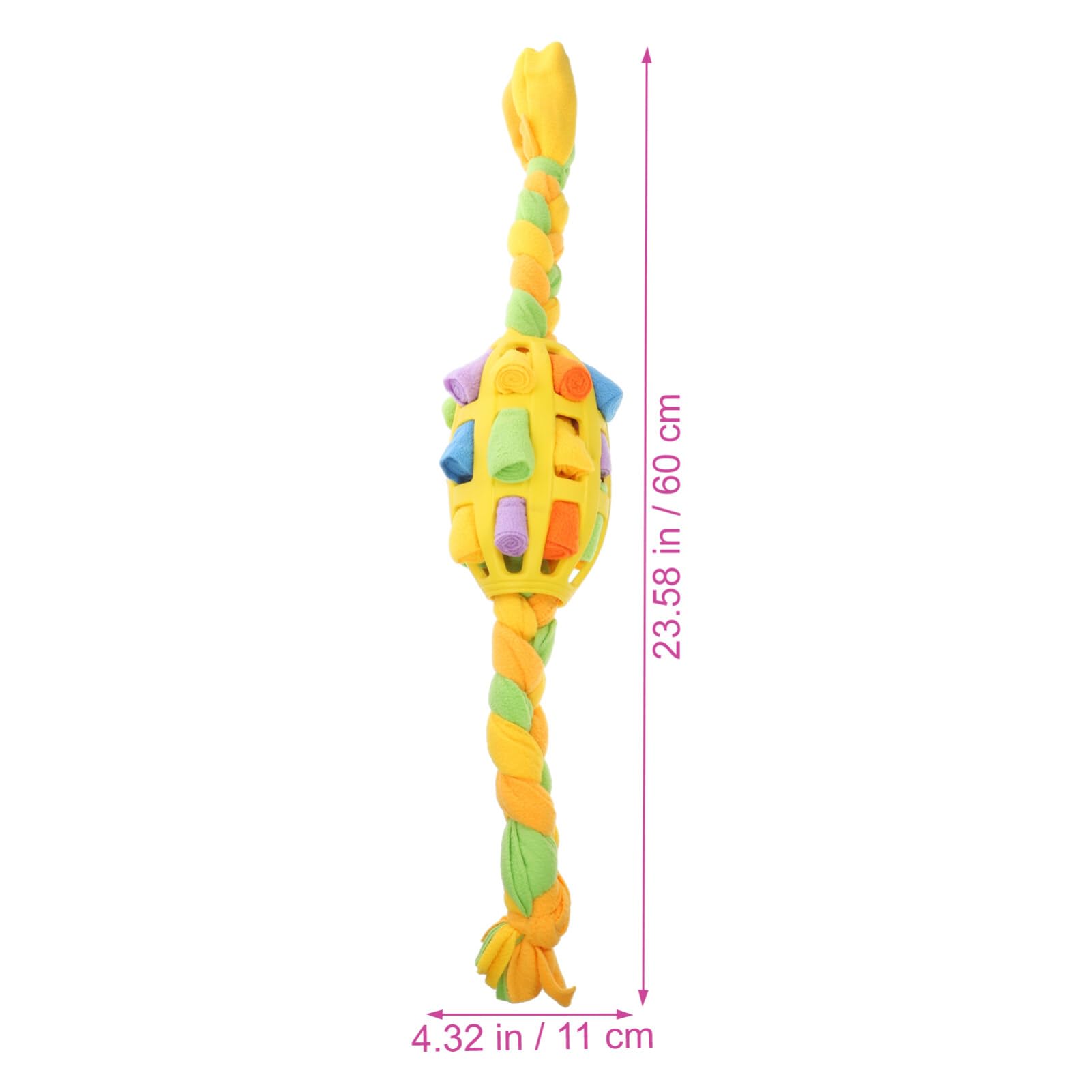 POPETPOP Interaktiver Schnüffelball für Hunde aus TPR mit Leckerli Verteilung und Mentale Stimulation