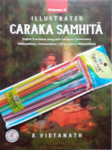 Image of Charaka Samhita (Volume 2) Nidansthan, Vimansthan, Sharirasthan, Indriyasthan with 5 pics. Spartex pen