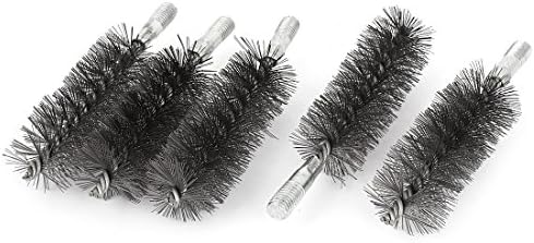 Aexit 12mm Thread Painting Supplies & Wall Treatments 40mm Dia Steel Wire Pipe Tube Cleaning Chimney Paint Rollers Brush 5pcs