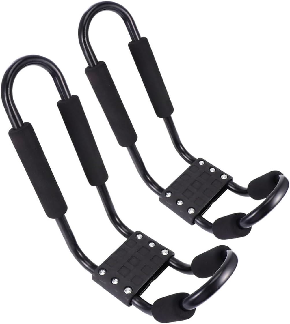 Detachable Kayak and Canoe Roof Rack 2pcs Car Roof Cargo Carrier Frame for Kayak Storage and Canoe Transport Compatible with Suvs and Trucks