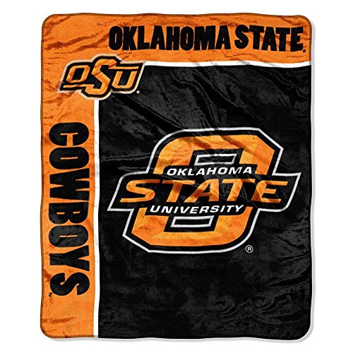Northwest NCAA Oklahoma State Cowboys Unisex-Adult Raschel Throw Blanket, 50″ x 60″, School Spirit