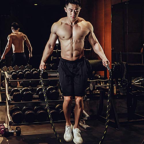 ABOOFAN 1Pc MMA Professional Testing Jump Rope Corda de salto com rolamento de peso Cordas de salto