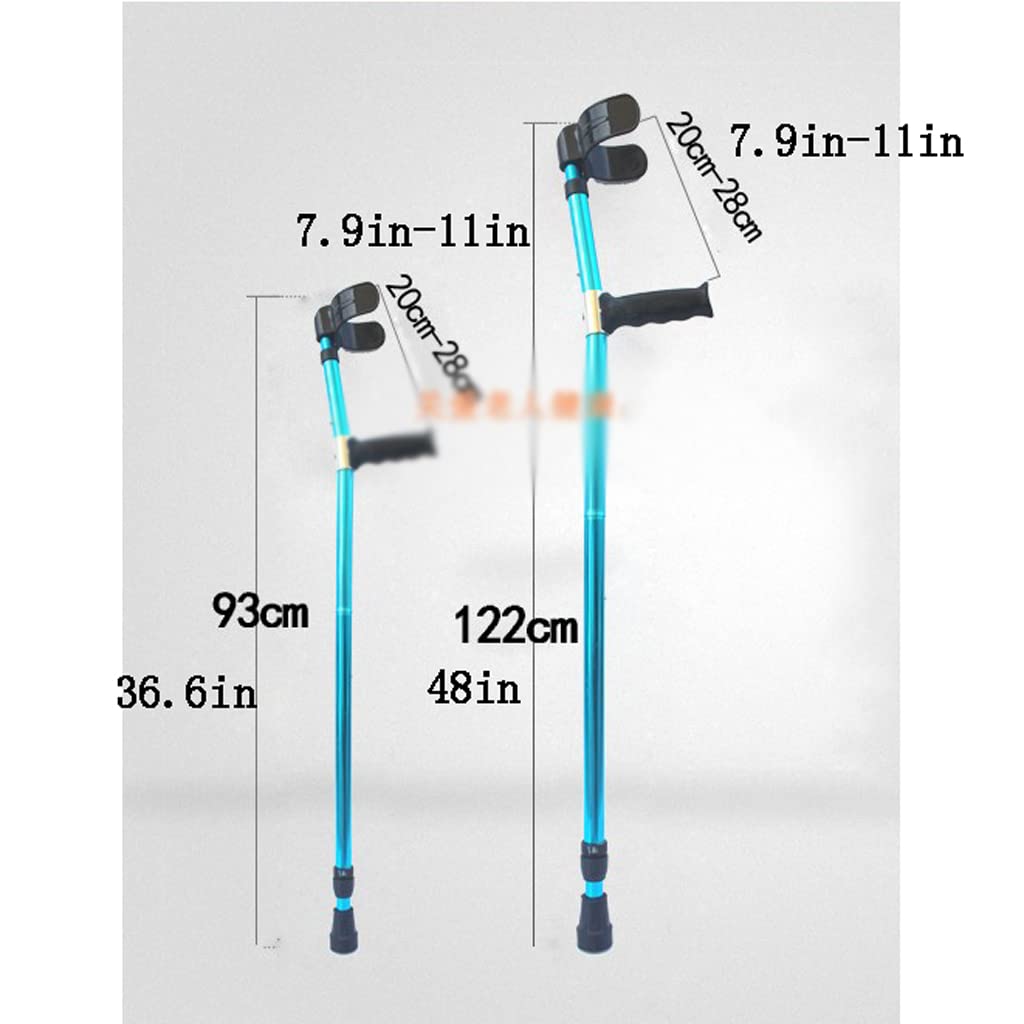 Stampelle Stampelle Pieghevoli Stampelle Regolabili con Comoda Maniglia per Anziani Stampelle per Camminare con disabilità e disabilità fisiche
