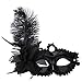 Produktbild Maskerade Maske Kunststoff Halloween Feder Maske Hohl Maske für Halloween Kostüm Party