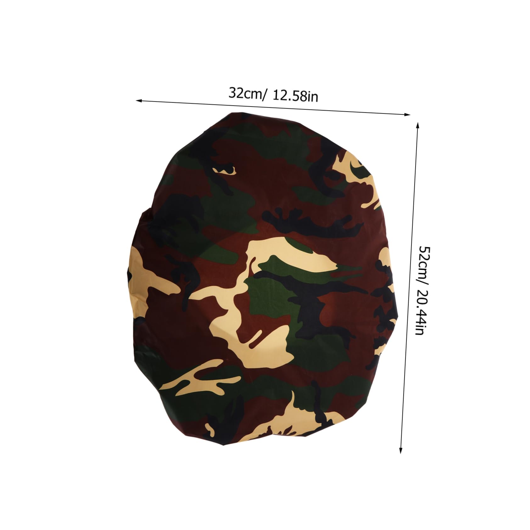 balacoo Backpack Rain Fly Waterproof Rain Cover for Backpacks Camping and Travel Camouflage Pattern