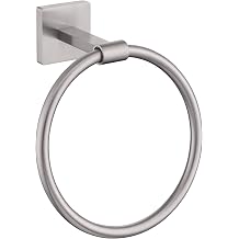 KOKOSIRI Bath Towel Holder Brushed Nickel Hand Towel Ring Bathroom Accessories Shower Towel Rack Stainless Steel Wall Mount, B3010BR