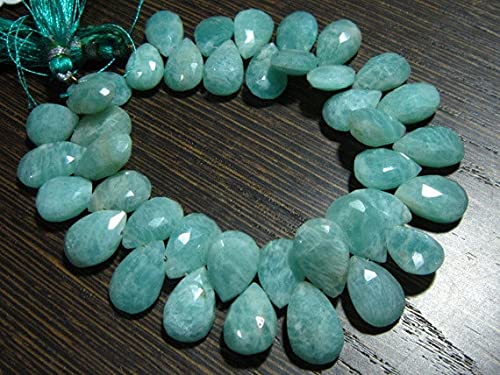 Amazonite briolette facettée de qualité AA pour la haute joaillerie