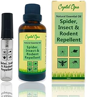 Makes 30 litres of Mouse, Spider, Rat & Insect Repellent Spray. Tried & Tested Concentrated Blend of Peppermint, Lavender & Citronella Oil. Ultra-Effective & Safe Deterrent. Home, Garden & Holiday.