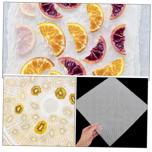 Zerodeko 8St Dörrtabletten Standdisplay mit Sockel Snackkuchen Stahl Küchenzubehör Silikon Silikonmatte für Dörrautomaten Tabletts für Dörrgerät Silikonmatten für Dörrgerät Kieselgel Weiß – Bild 4