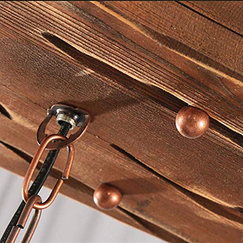 Lustre En Bois Classique 3 Lumières Style Taverne - Arterameferro - Neuf