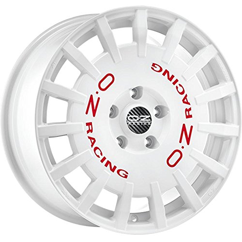  CERCHI IN LEGA OZ RACING RALLY RACING 7,5x18 5x100 ET48 WHITE RED LETTERING