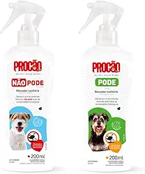 Kit Educador Sanitário para Cães Procão, Spray Pode + Não Pode, 200ml cada