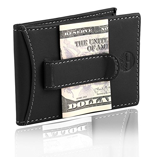 Timberland Men's Slim Leather Front Pocket Credit Card Holder Wallet2