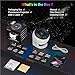 Galaxy Projector for Bedroom, HD Image Star Projector Galaxy Light Adjustable Knob, 13 Film Discs Planetarium Projector for Kids, 360° Rotating 1/2h Timer Simple 3-Button Control