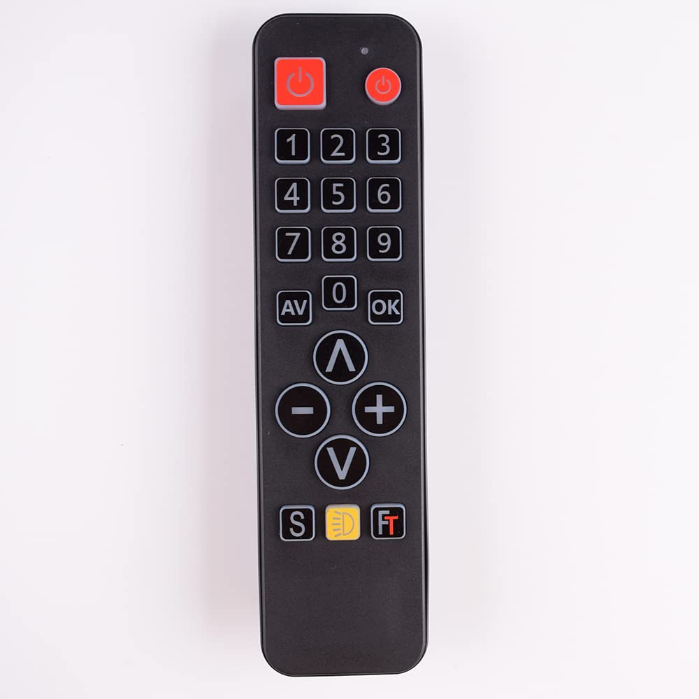 Apprendimento del telecomando for la TV STB DVD DVB HIFI 21 tasti pulsante grande telecomando universale con retroilluminazione for gli anziani