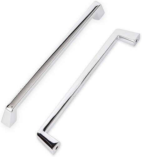 Miniatura 2 de Manija de armario de 4 pulgadas de cromo pulido pomo para cajón, manija de puerta de armario 2022, manija de gabinete de vino sólido, paquete de 2