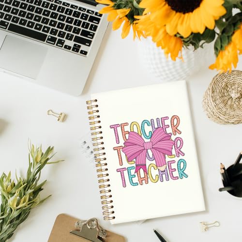 Cadeau idéal pour enseignant : carnet de notes Yetmadi nœud rose