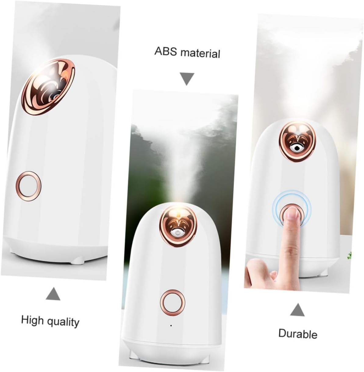 Household Facial Steamer Nano Mist Humidifier for Skin Moisturizing and Pore Cleansing Abs Material Warm Face Spa Steamer with US Plug Suitable for Home Use