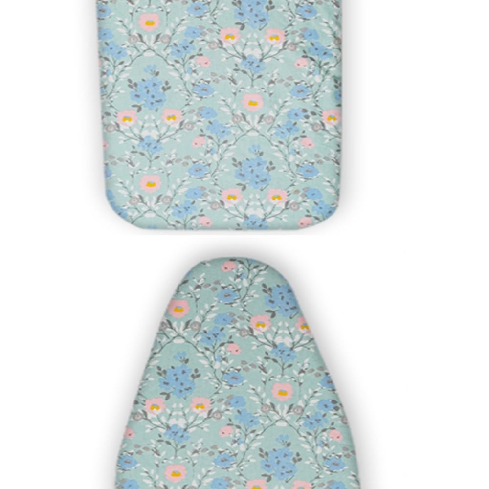 ZYXQQJ Cotton Iron Board Cover 12x32 13x36 13x38 14x43 15x48 Inch Scorch Resistant Ironing Pad, Iron Board Replacement Cover(Pink Flower,81x30cm(