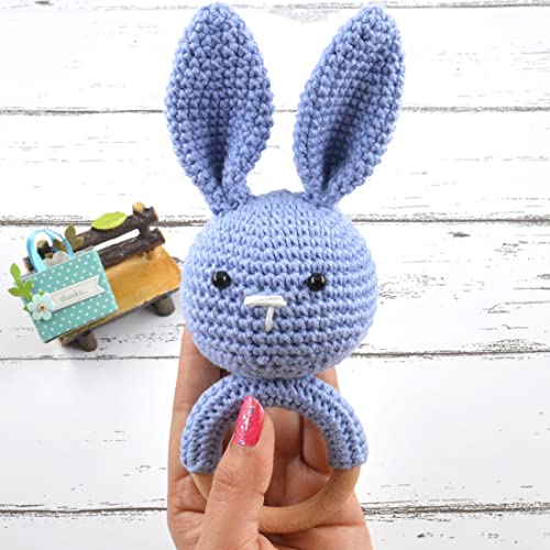 Image of Love Crochet Cloth Rattle Soft Toy for Infant Kids & Babies (0+ Years)