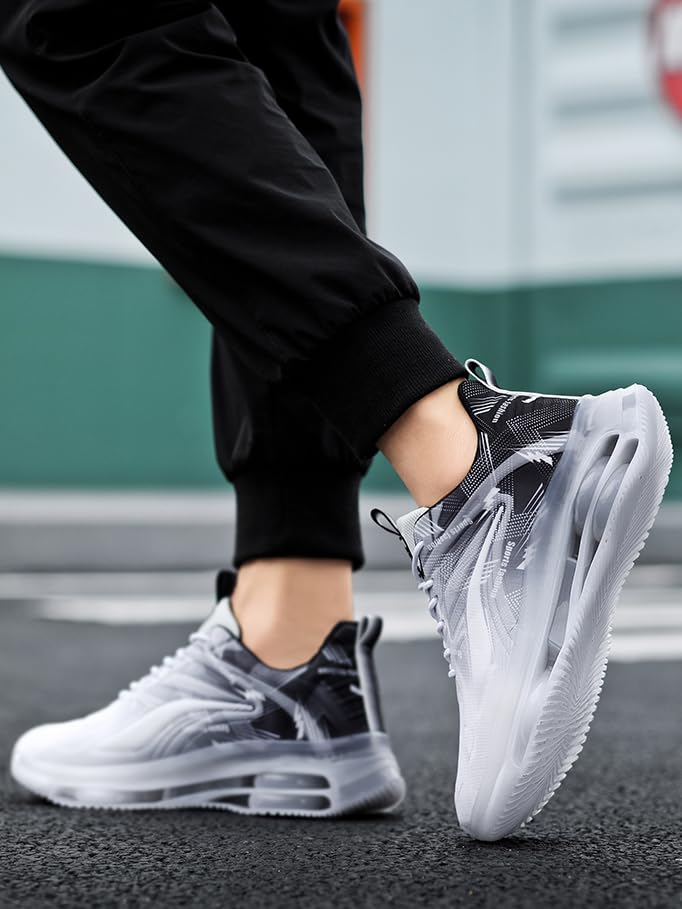 Running Shoes for Men Mens Sneakers Comfortable Cushioning Height Boosting Shoes Lightweight Non-Slip Breathable Running Walking Tennis Shoes Casual House Shoes3