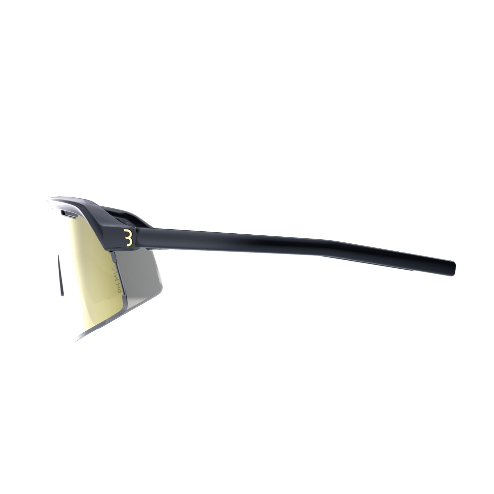 BBB Occhiali da ciclismo fotocromatici ad alto contrasto, occhiali da sole professionali da ciclismo da uomo e donna, protezione UV al 100%, per bici da strada e MTB Valor PH nero lucido BSG-81PH