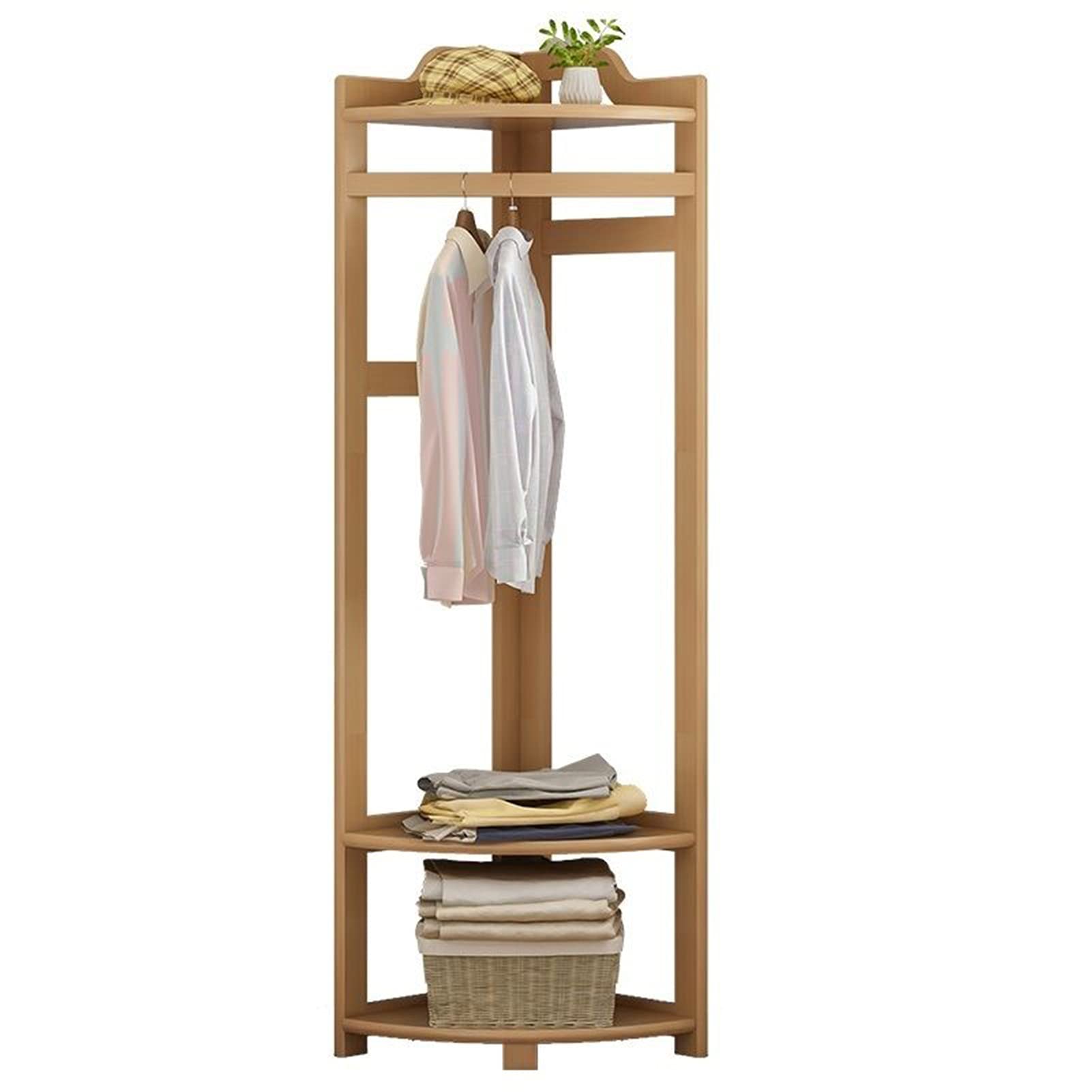 Porte-manteau d'angle autonome et étagère à chaussures pour entrée