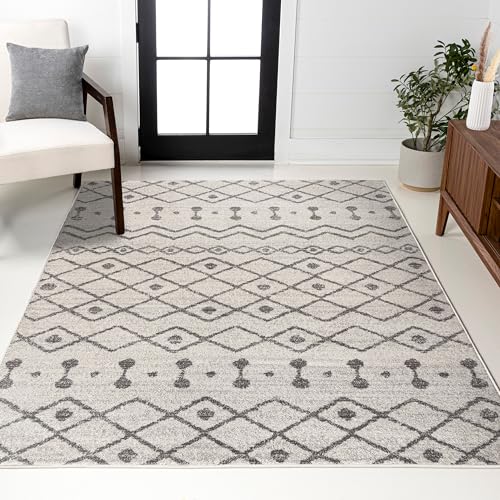 JONATHAN Y Aksil Moroccan Beni Souk Cream/Gray Indoor Area Rug,