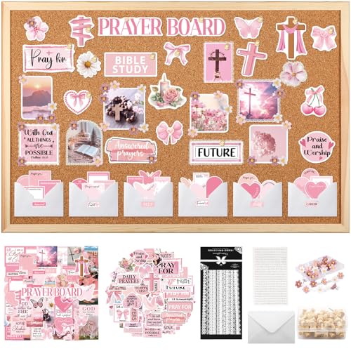 Eclazul Prayer Board Supplies Kit - 257 Pcs Pink...