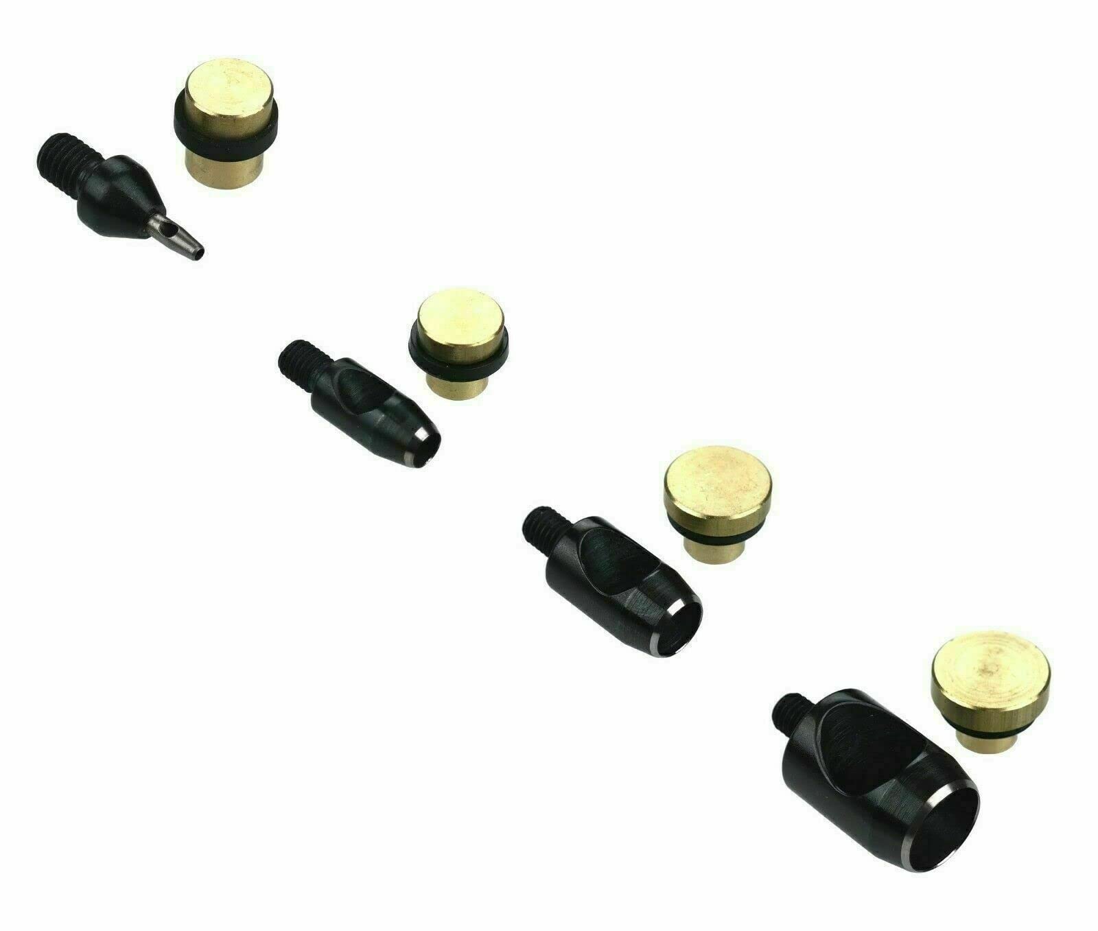 ISTA TOOLS Herramienta de perforación profesional de 2 piezas, perforadora, pipa perforada para prensa de ojales, prensa de husillo, para perforar y perforar cuero, fieltro, etc. (rosca de 5 mm