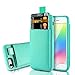 iPhone 6 Plus /6S Plus Card Holder Case, LAMEEKU Protective Wallet cover Leather Wallet case with Credit Card Slot Holder, Holder cover For Apple iPhone 6 Plus / 6S Plus 5.5inch Mint Green
