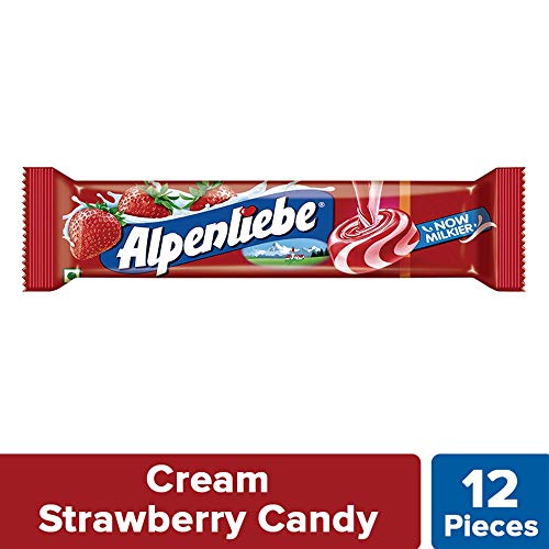 Image of Alpenliebe Gold Candy Stick - Cream Strawberry, 36g (12 Pieces)