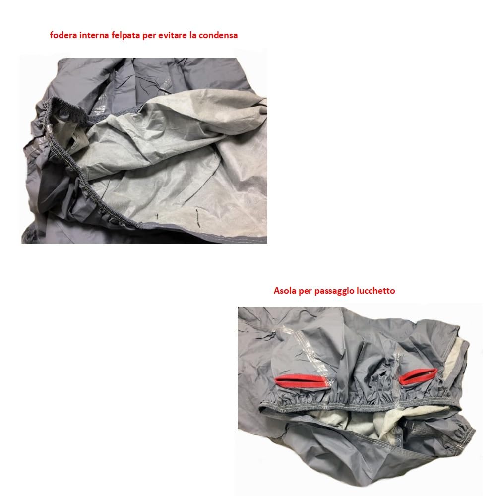 COMPATIBILE CON KTM 990 SUDUKE TELO COPRIMOTO COPRISCOOTER FELPATO IMPERMEABILE ANTIGRAFFIO OJ M109 TAGLIA XL 246X104X127CM COPERTURA ANTIPIOGGIA MOTO SCOOTER MAXISCOOTER