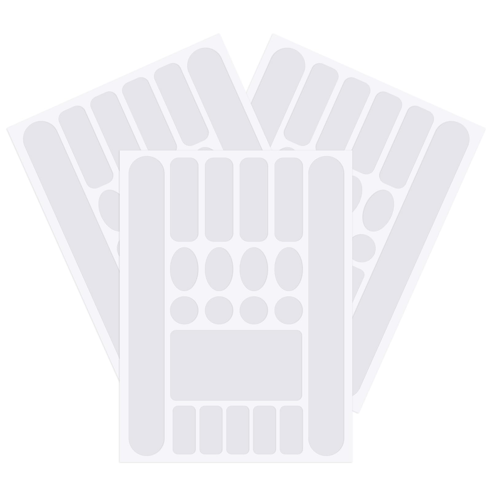 Giantree 3 Pcs Bicycle Chainstay Protector Decal, Black/Clear Bike Chainstay Frame Protection Tape Frame Guard Adhesive Protectors Film Cover for MTB Frame Front Fork Protection