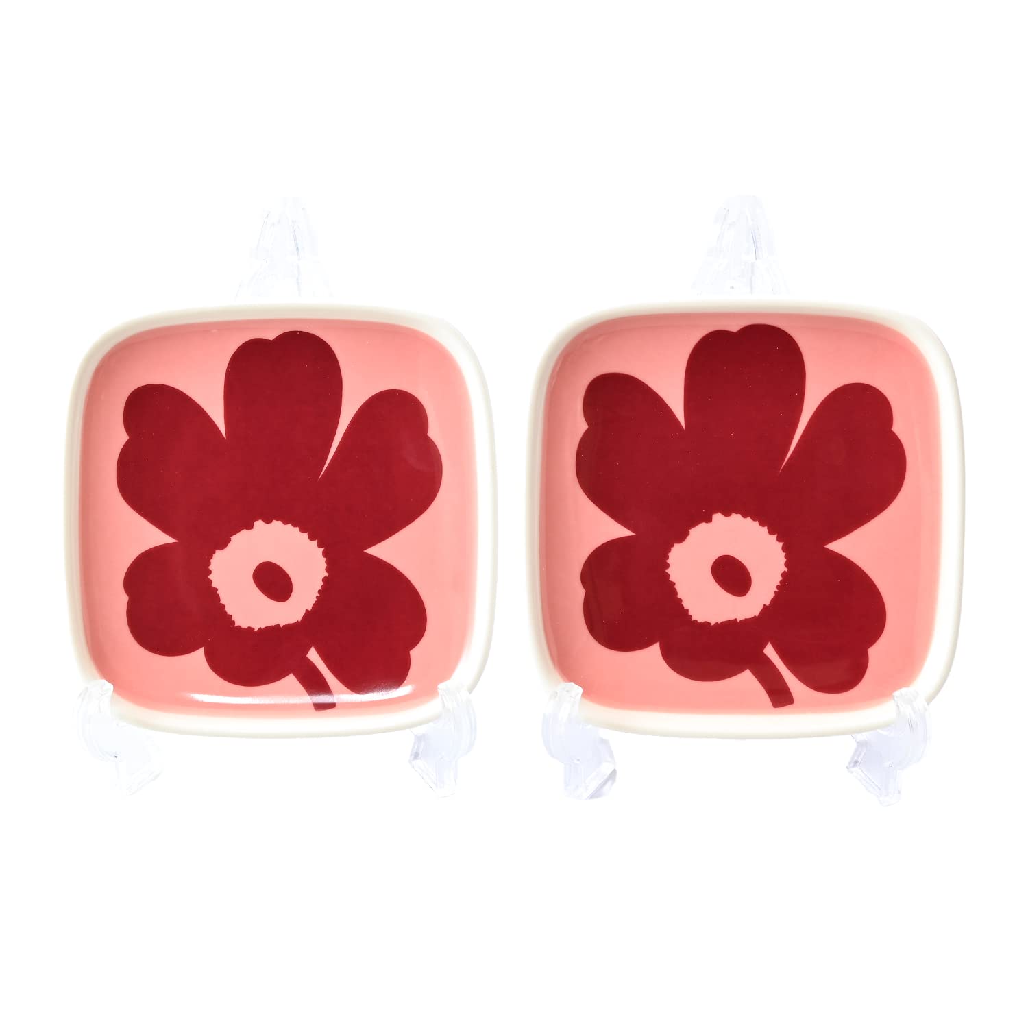 Amazon.com: Marimekko 72052 133 Plate, Square, 3.9 x 3.9 inches