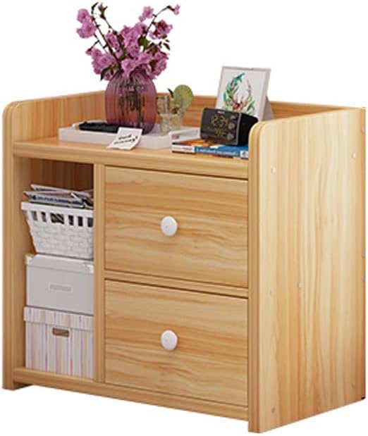 Telephone Table Bedside Table Wood Locker Modern Living Room Bedroom Bedside Table Kitchen Bathroom Shelf (Wood-Based Panel) Bedroom Storage Bedside Cabinet (Color : 1) (1)