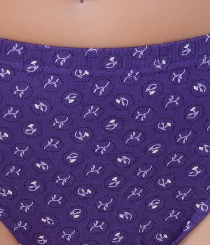 Image of ESSA, SWEETDAY Women's Briefs | Full Coverage, 100% Cotton, Hosiery | Mid Waist | Inner Elastic Waistband | Hipster, Underwear, Innerwear, Panties | Printed | Combo Pack of 5 | Multicolor