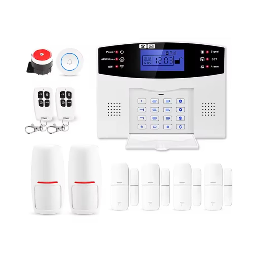 UDSKNV[KSL Smart Home Security Alarm System Tuya 4G+ Wifi Smart Life App Support USB Charging Comprehensive Home Protection