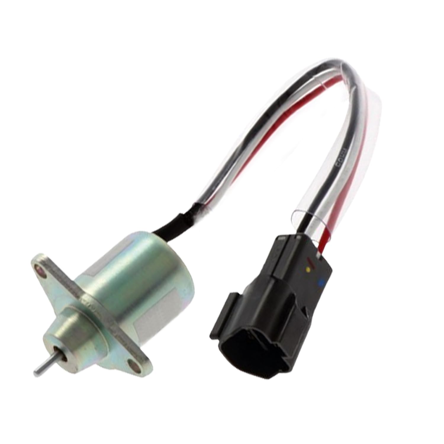 Congparts 12V Fuel Shut Off Solenoid 4626346 Compatible with Hitachi Excavator ZAXIS17U-2 ZAXIS27U-2 ZAXIS27U-3 ZAXIS35U-2 ZX50U-3F ZX52U-3 ZX52U-3F ZX60USB-3 ZX60USB-3F ZX65USB-3F ZX8-2