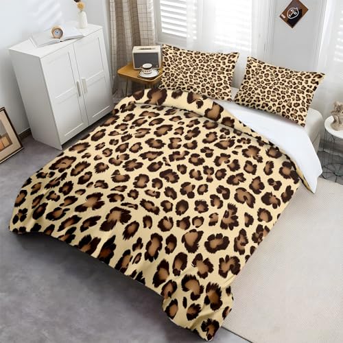 Parure de lit léopard 220x240 en microfibre premium douce - 5