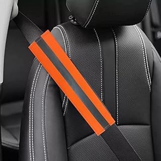 Car Seat Belt Cover, Phosphoric Orange, Suitable for All Cars 2 Pieces